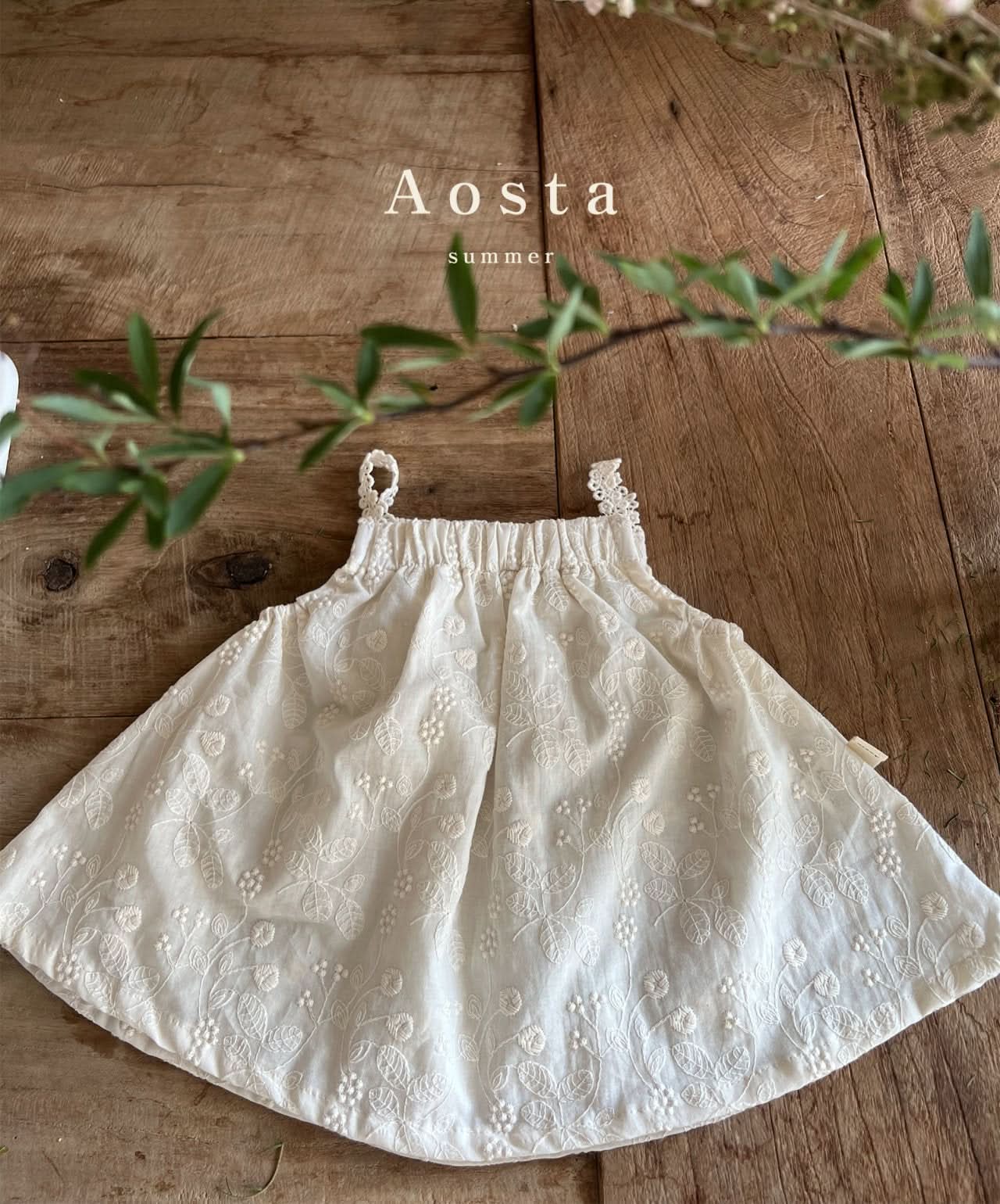 Toddler Aosta Lace Strap Sleeveless Top (3-5y) - 2 Colors kids outfit
