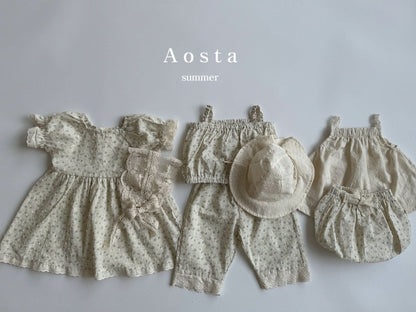 Toddler Aosta Swiss Dot Floral Print Crop Tank (3m-5y) kids outfit