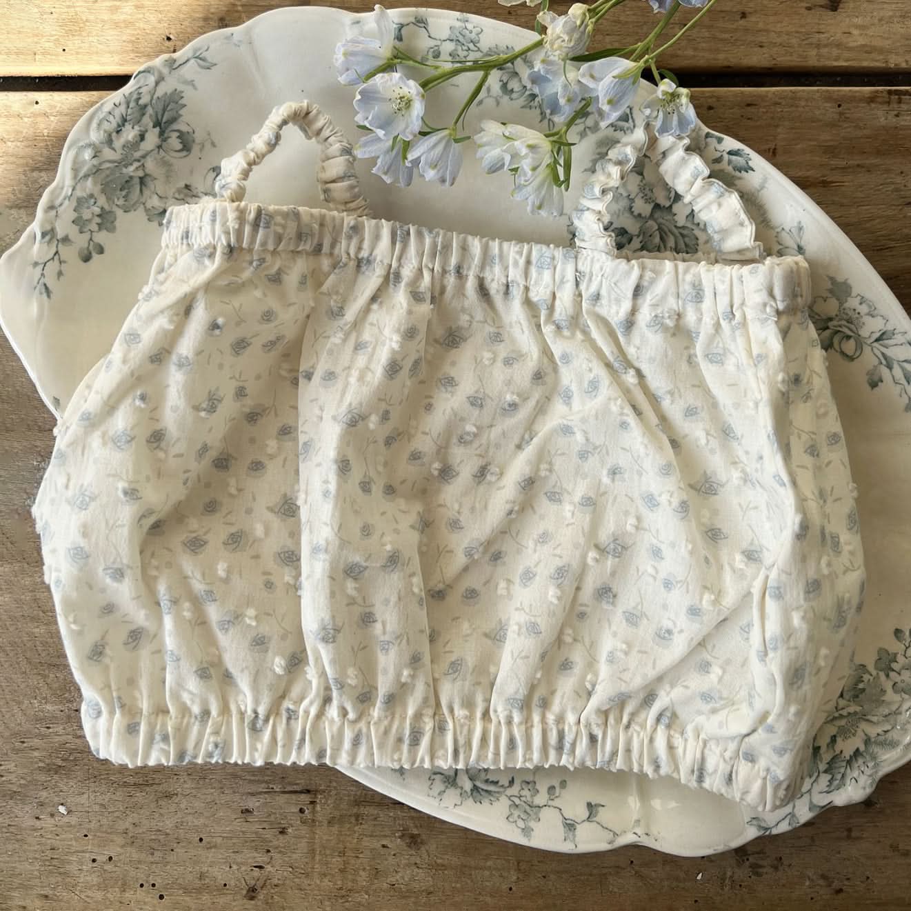 Toddler Aosta Swiss Dot Floral Print Crop Tank (3m-5y) kids outfit
