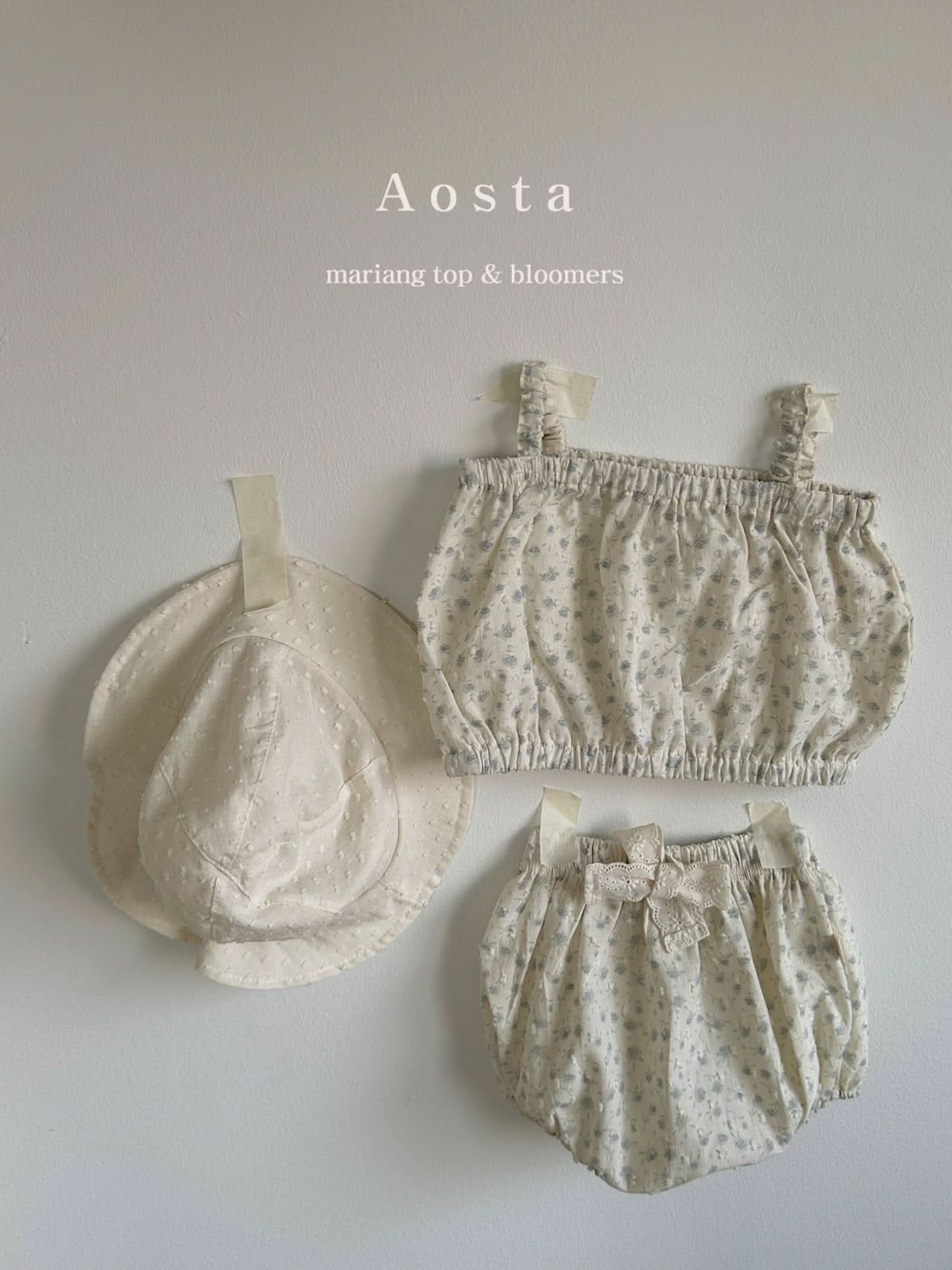 Toddler Aosta Swiss Dot Floral Print Crop Tank (3m-5y) kids outfit