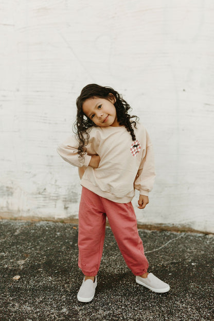 Toddler Bat Graphic Print Sweatshirt & Jogger Pants Set (6m - 6y) - Berry kids outfit
