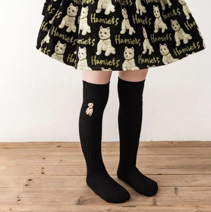 Toddler Bear Embroidery Knee Socks (1 - 6y) - 4 Colors kids outfit