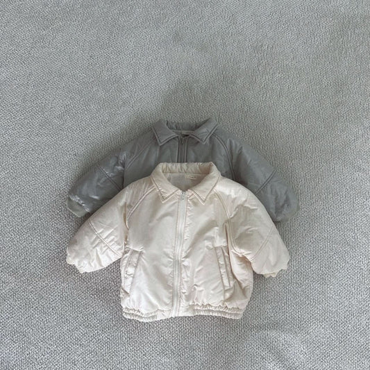 Toddler Bella Collar Padded Jacket (1 - 6y) - 2 Colors kids outfit