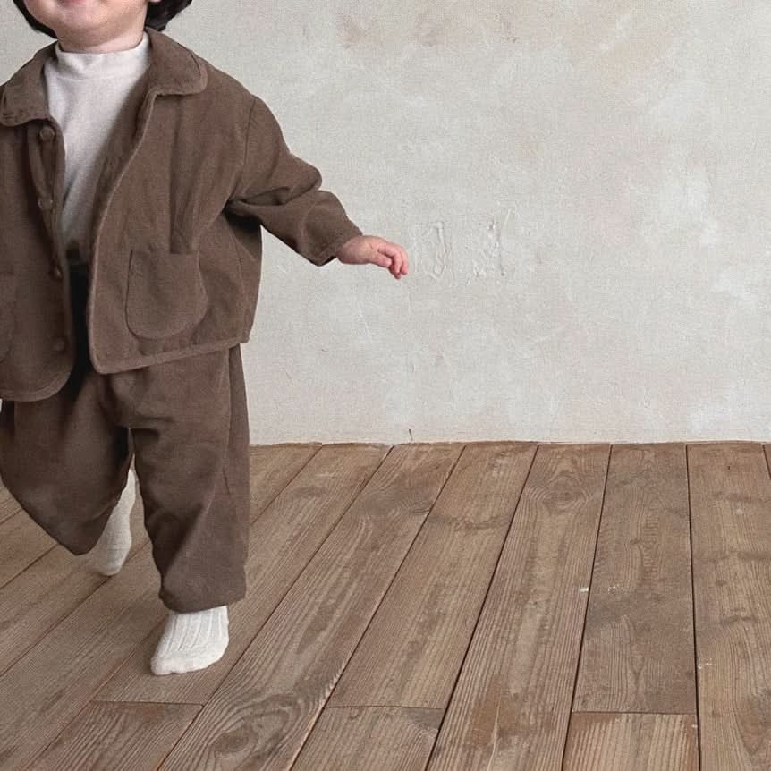 Toddler Bella Corduroy Button Shirt and Pull - On Pants Set (3m - 6y) - 2 Colors kids outfit