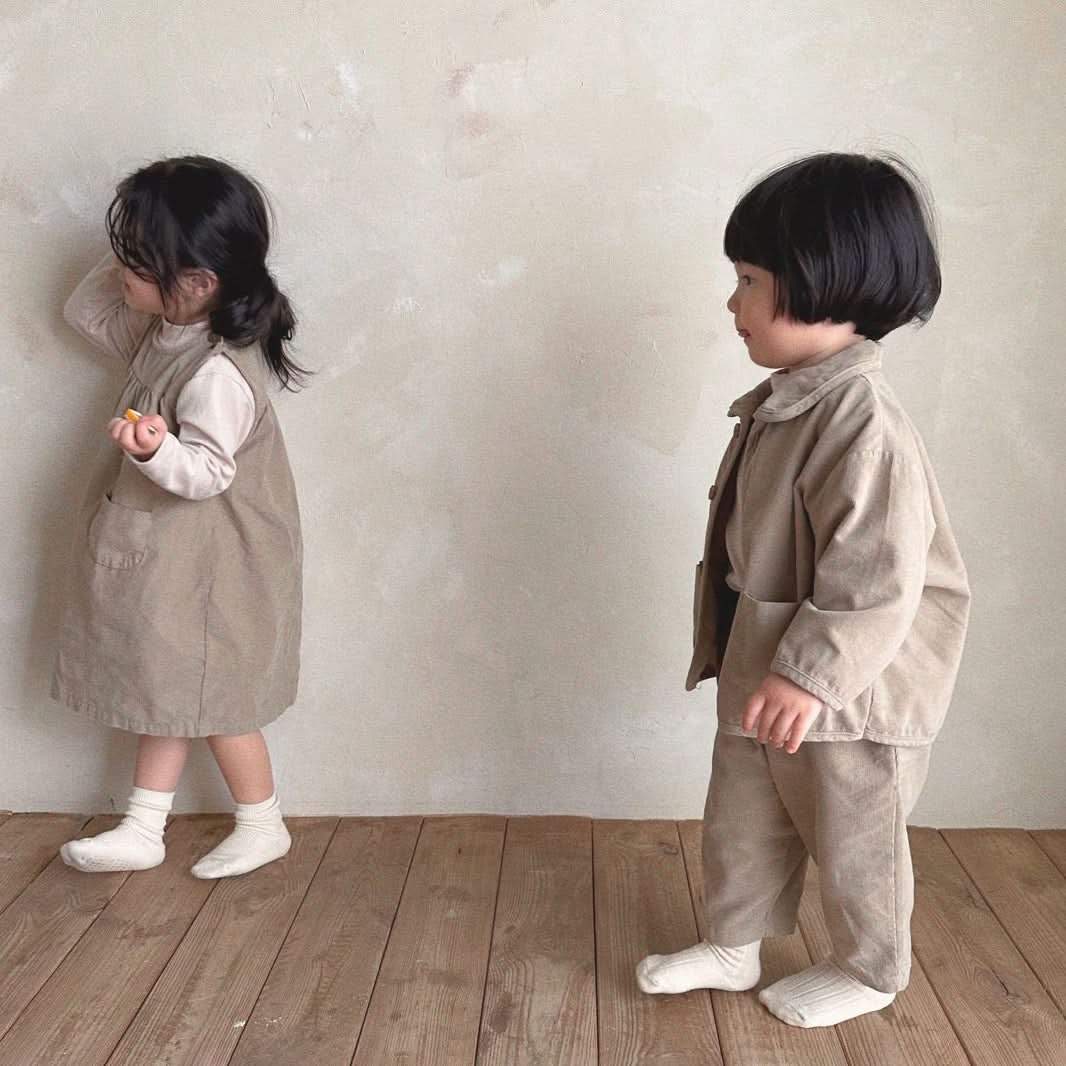 Toddler Bella Corduroy Button Shirt and Pull - On Pants Set (3m - 6y) - 2 Colors kids outfit