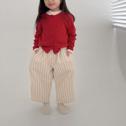 Toddler Bella F25 Pointelle Cardigan (1 - 6y) - 3 Colors kids outfit