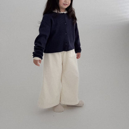 Toddler Bella F25 Pointelle Cardigan (1 - 6y) - 3 Colors kids outfit