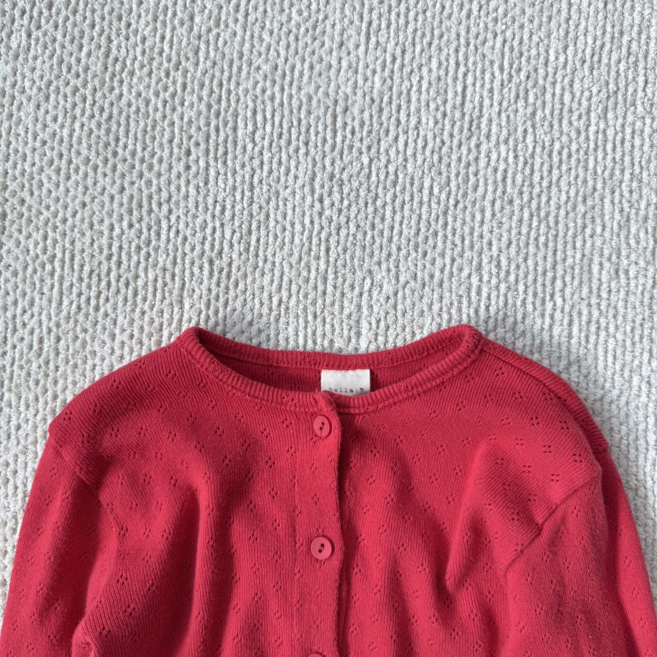 Toddler Bella F25 Pointelle Cardigan (1 - 6y) - 3 Colors kids outfit