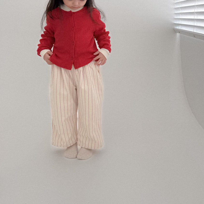 Toddler Bella F25 Pointelle Cardigan (1 - 6y) - 3 Colors kids outfit