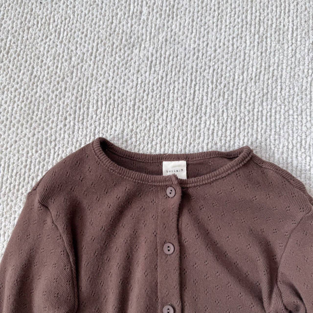 Toddler Bella F25 Pointelle Cardigan (1 - 6y) - 3 Colors kids outfit