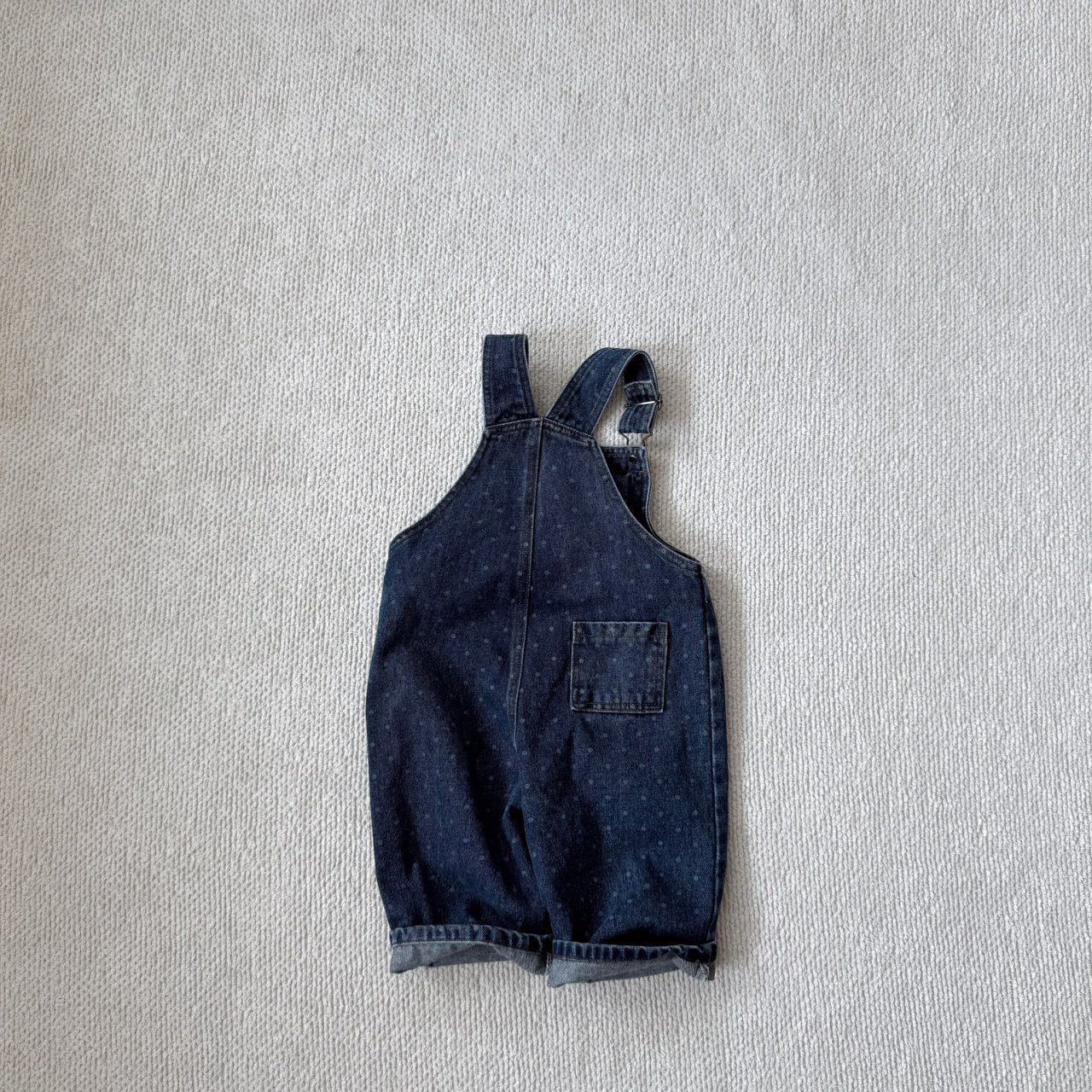 Toddler Bella F25 Polka Dot Overalls (1 - 6y) - Denim kids outfit