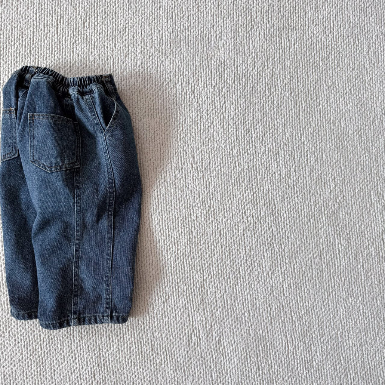 Toddler Bella F25 Stitch Detail Denim Pants (1 - 6y) - Denim kids outfit