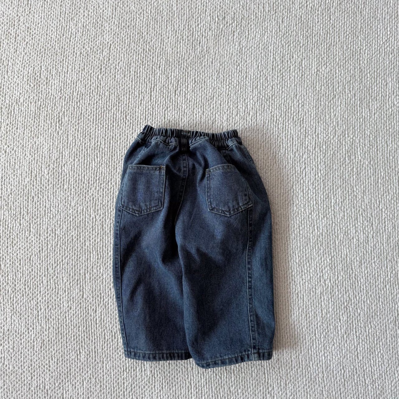Toddler Bella F25 Stitch Detail Denim Pants (1 - 6y) - Denim kids outfit