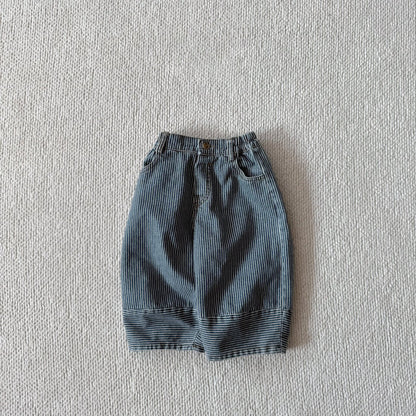 Toddler Bella F25 Stripe Denim Pants (1 - 6y) - Denim kids outfit