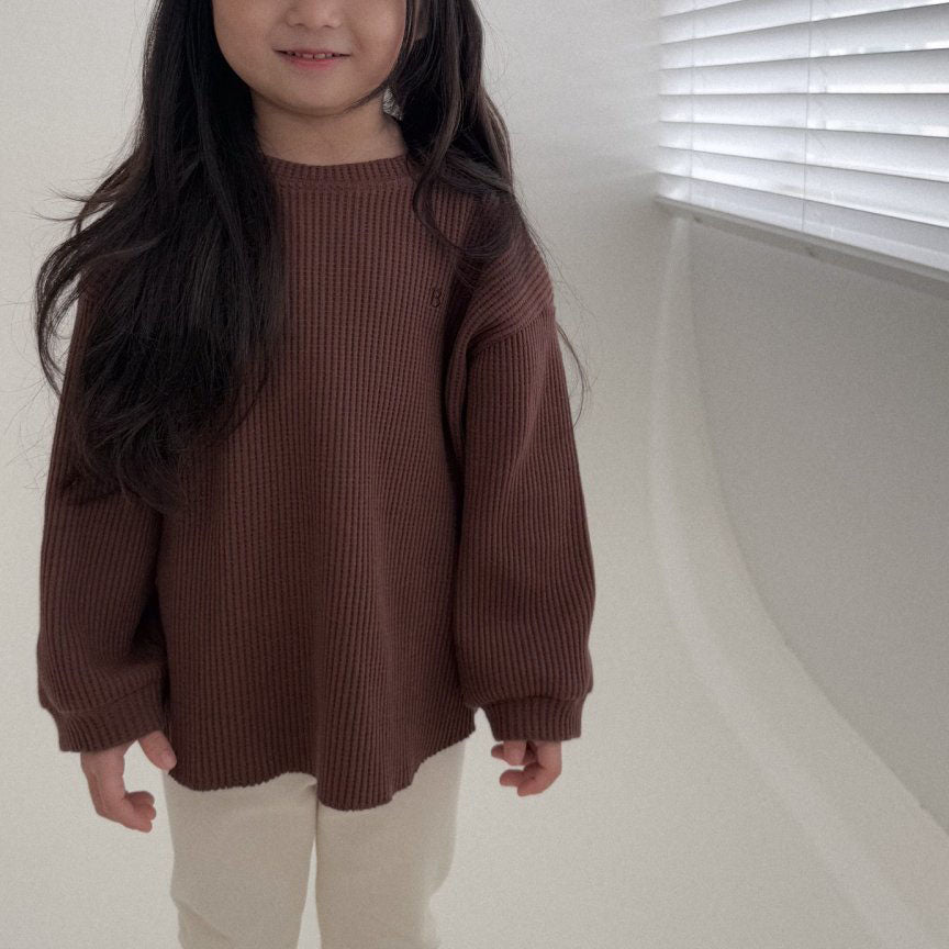 Toddler Bella F25 Waffle Long Sleeve Top (1 - 6y) - 2 Colors kids outfit