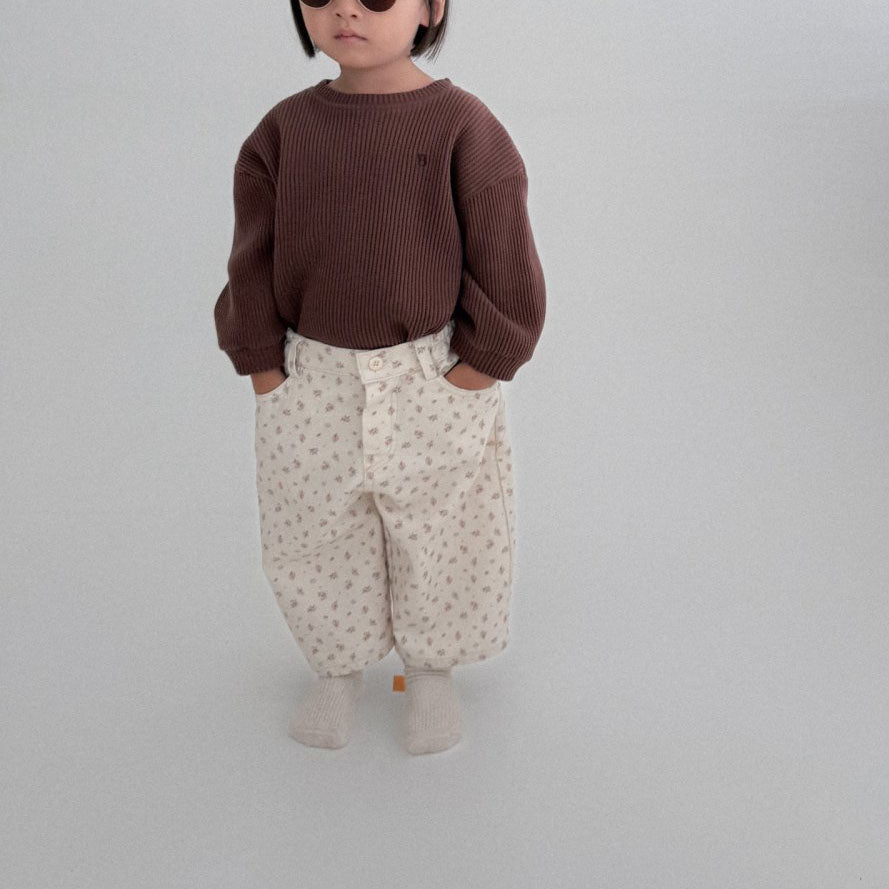 Toddler Bella F25 Waffle Long Sleeve Top (1 - 6y) - 2 Colors kids outfit