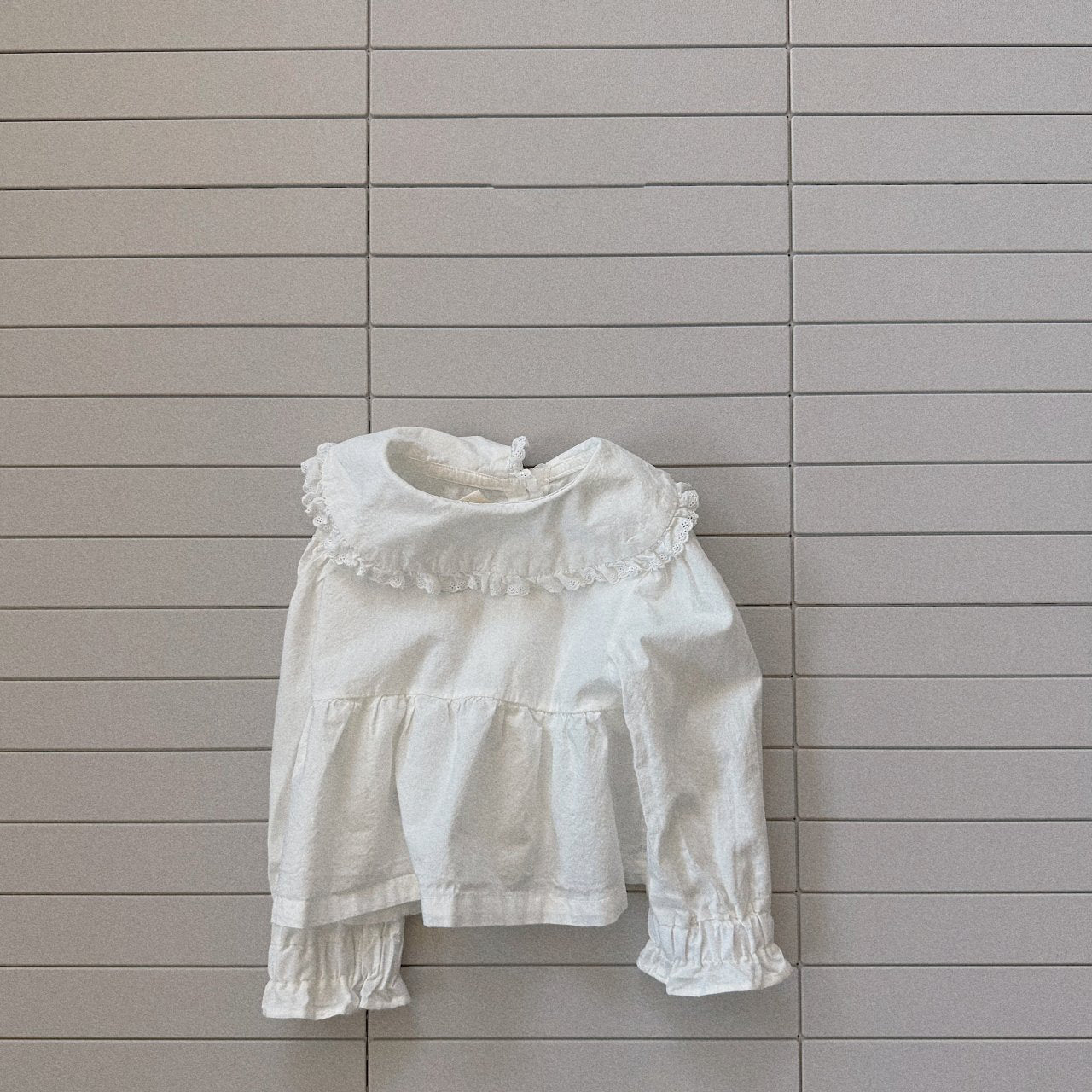 Toddler Bella SP26 Frill Collar Button Up Shirt (1 - 6y) - 2 Colors - AT NOON STORE