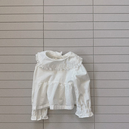 Toddler Bella SP26 Frill Collar Button Up Shirt (1 - 6y) - 2 Colors - AT NOON STORE
