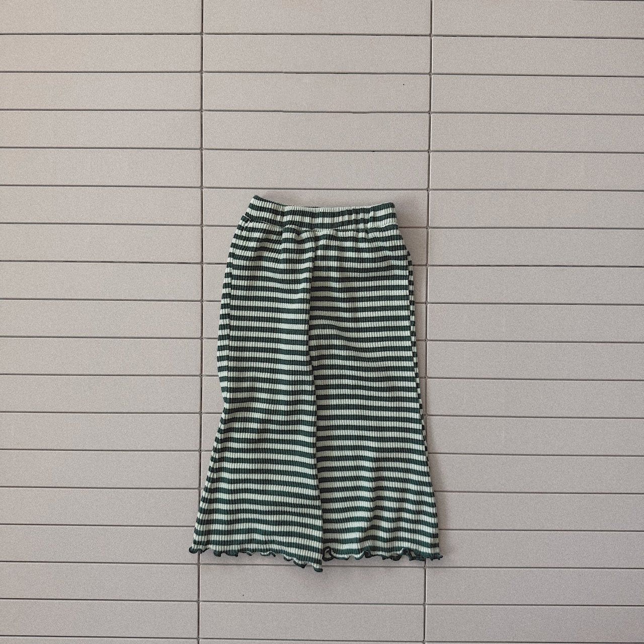 Toddler Bella SP26 Lettuce - Edge Stripe Ribbed Flare Pants (1 - 6y) - 2 Colors - AT NOON STORE