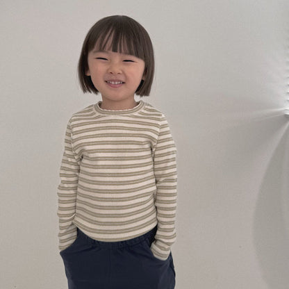 Toddler Bella SP26 Stripe Ribbed Long Sleeve Top (1 - 6y) - 2 Colors - AT NOON STORE