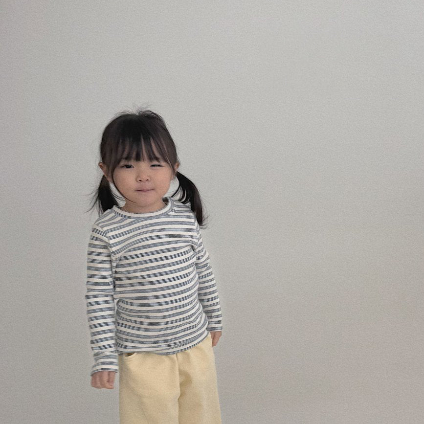 Toddler Bella SP26 Stripe Ribbed Long Sleeve Top (1 - 6y) - 2 Colors - AT NOON STORE