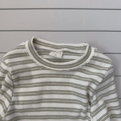 Toddler Bella SP26 Stripe Ribbed Long Sleeve Top (1 - 6y) - 2 Colors - AT NOON STORE