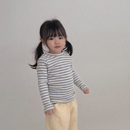 Toddler Bella SP26 Stripe Ribbed Long Sleeve Top (1 - 6y) - 2 Colors - AT NOON STORE