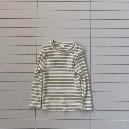 Toddler Bella SP26 Stripe Ribbed Long Sleeve Top (1 - 6y) - 2 Colors - AT NOON STORE