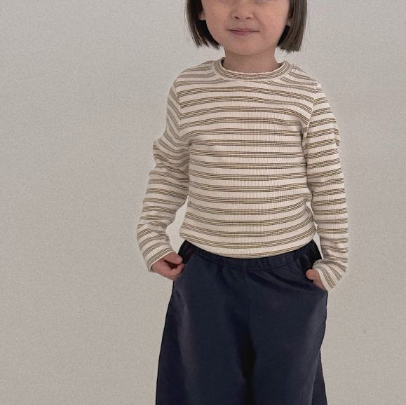 Toddler Bella SP26 Stripe Ribbed Long Sleeve Top (1 - 6y) - 2 Colors - AT NOON STORE