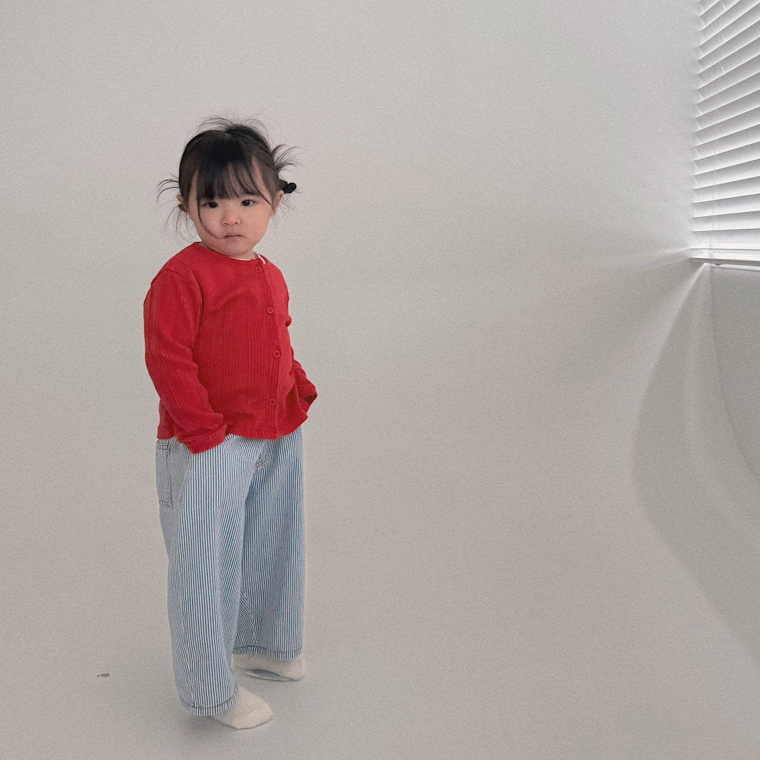 Toddler Bella SP26 Stripe Wide Pants (1 - 6y) - Blue - AT NOON STORE