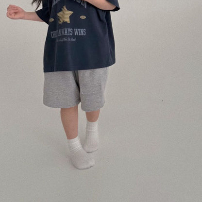 Toddler Bella SS25 Front Pocket Knee - Length Sweat Pants (1 - 6y) - 2 Colors kids outfit