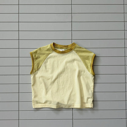 Toddler Bella SS26 Colorblock Short Sleeve Top (1 - 6y) - 2 Colors - AT NOON STORE