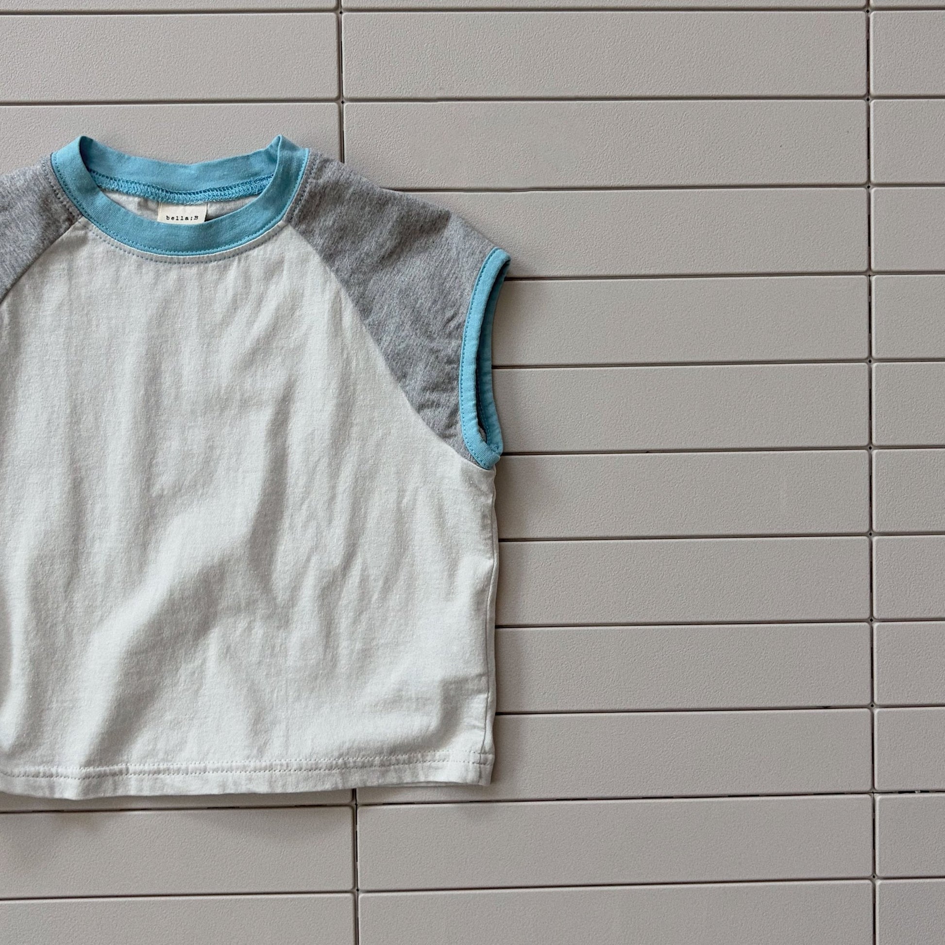 Toddler Bella SS26 Colorblock Short Sleeve Top (1 - 6y) - 2 Colors - AT NOON STORE