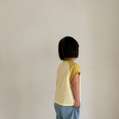 Toddler Bella SS26 Colorblock Short Sleeve Top (1 - 6y) - 2 Colors - AT NOON STORE
