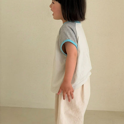 Toddler Bella SS26 Colorblock Short Sleeve Top (1 - 6y) - 2 Colors - AT NOON STORE