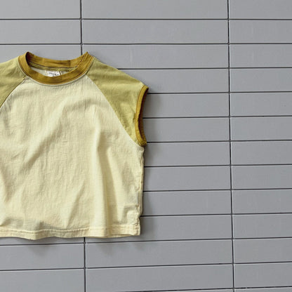Toddler Bella SS26 Colorblock Short Sleeve Top (1 - 6y) - 2 Colors - AT NOON STORE