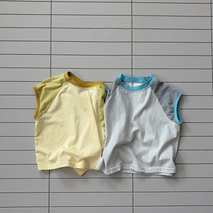 Toddler Bella SS26 Colorblock Short Sleeve Top (1 - 6y) - 2 Colors - AT NOON STORE