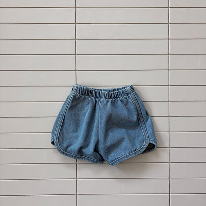 Toddler Bella SS26 Denim Dolphin Shorts (1 - 6y) - 2 Colors kids outfit
