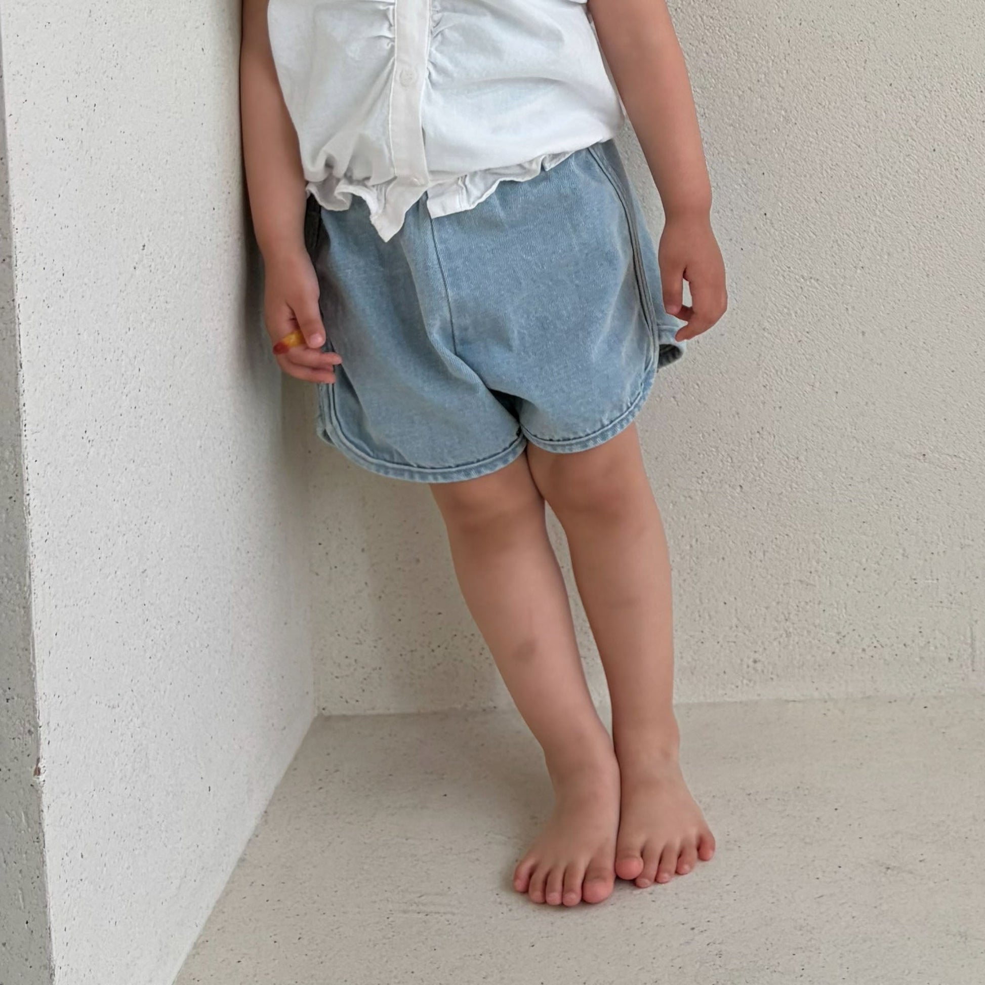 Toddler Bella SS26 Denim Dolphin Shorts (1 - 6y) - 2 Colors kids outfit