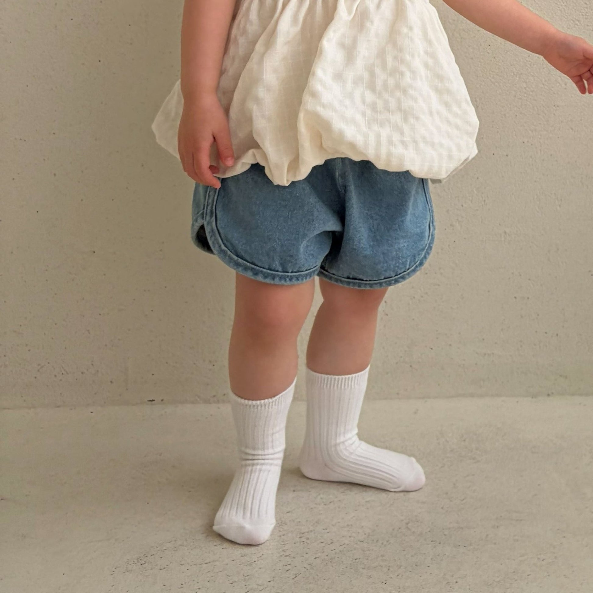 Toddler Bella SS26 Denim Dolphin Shorts (1 - 6y) - 2 Colors kids outfit