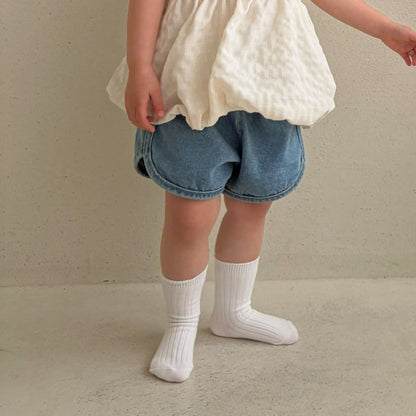 Toddler Bella SS26 Denim Dolphin Shorts (1 - 6y) - 2 Colors kids outfit