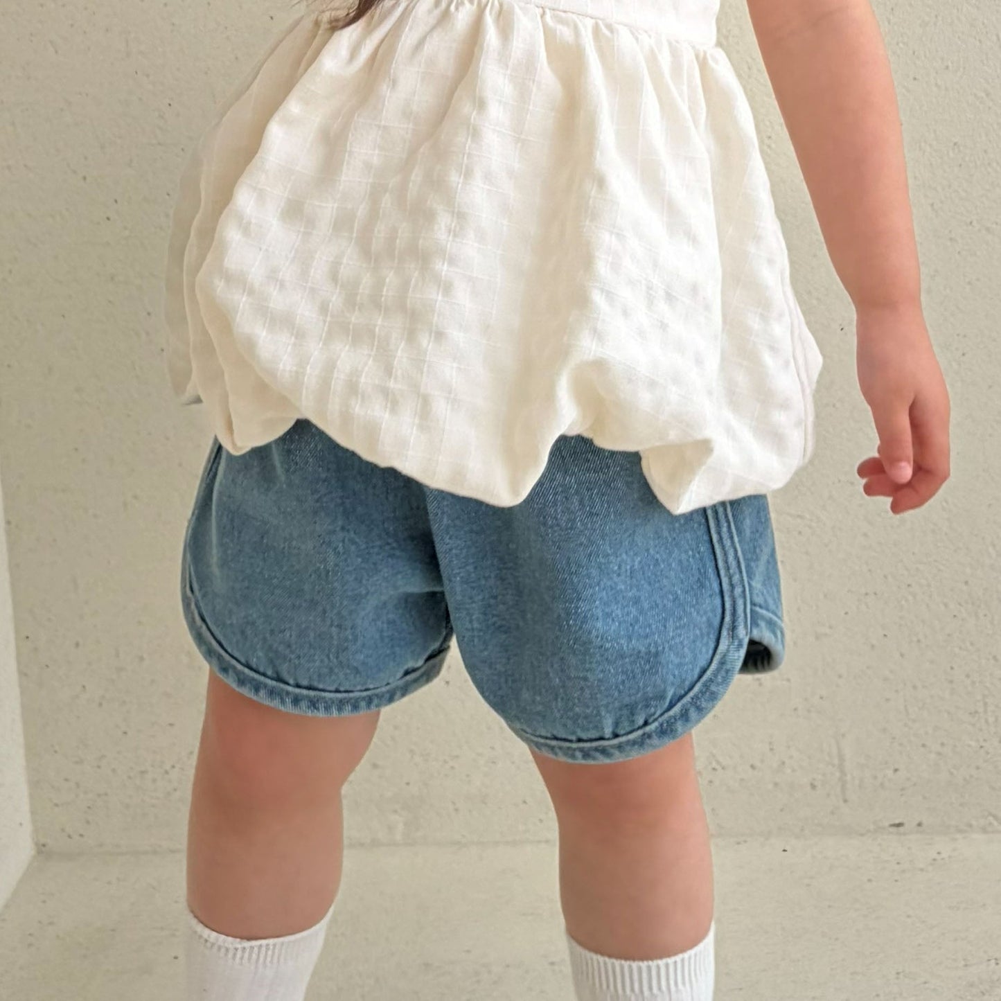 Toddler Bella SS26 Denim Dolphin Shorts (1 - 6y) - 2 Colors kids outfit