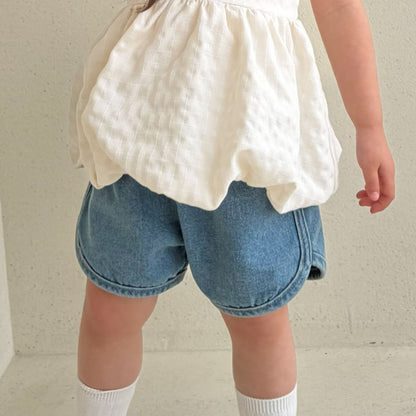 Toddler Bella SS26 Denim Dolphin Shorts (1 - 6y) - 2 Colors kids outfit