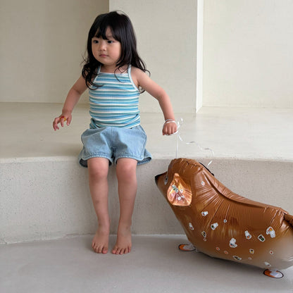 Toddler Bella SS26 Denim Dolphin Shorts (1 - 6y) - 2 Colors kids outfit