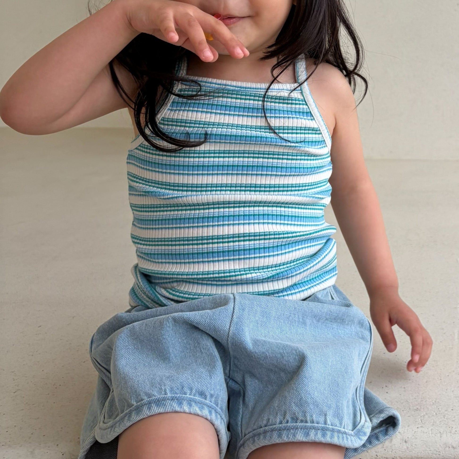 Toddler Bella SS26 Denim Dolphin Shorts (1 - 6y) - 2 Colors kids outfit