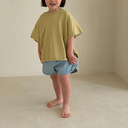 Toddler Bella SS26 Denim Dolphin Shorts (1 - 6y) - 2 Colors kids outfit