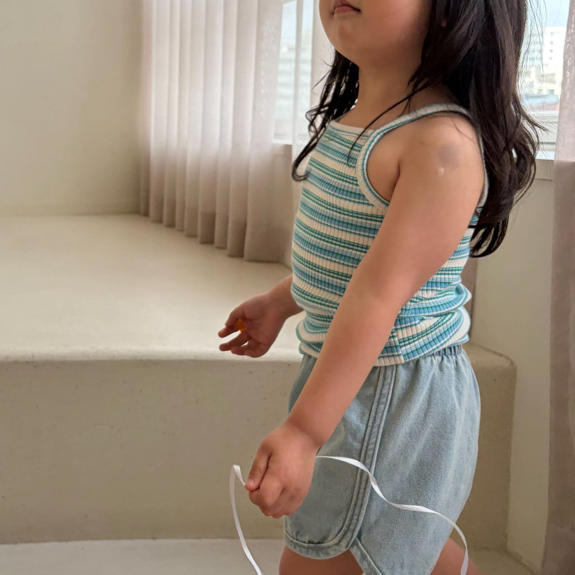 Toddler Bella SS26 Denim Dolphin Shorts (1 - 6y) - 2 Colors kids outfit