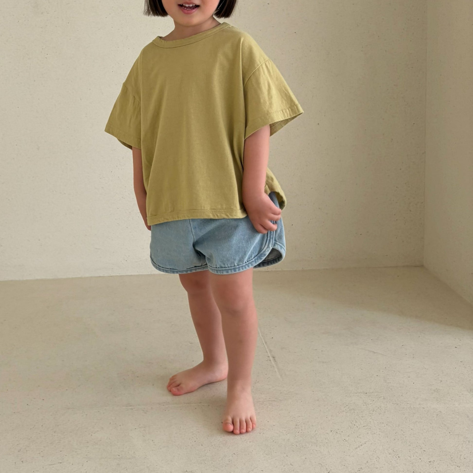 Toddler Bella SS26 Denim Dolphin Shorts (1 - 6y) - 2 Colors kids outfit