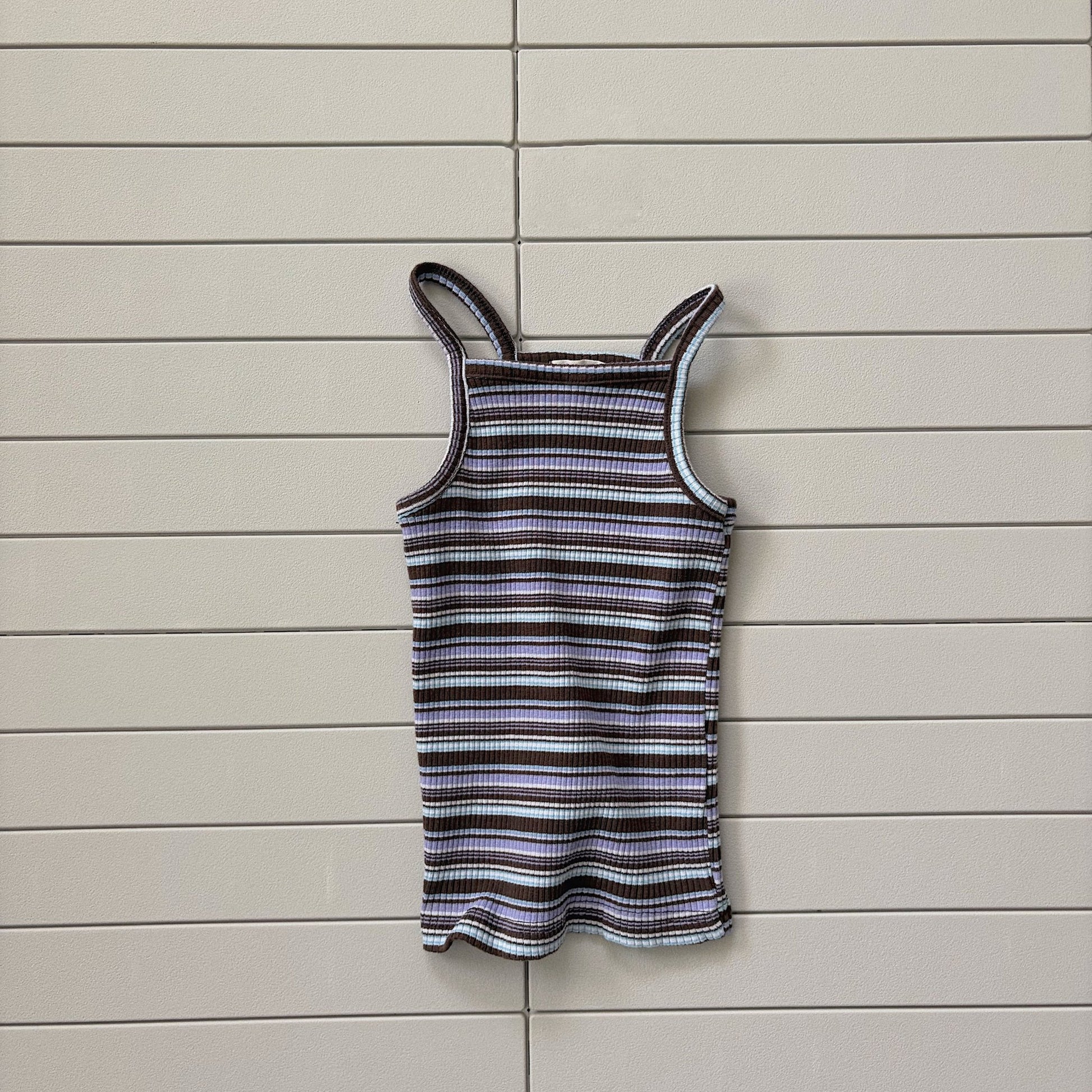 Toddler Bella SS26 Multi Stripe Ribbed Tank Top (1 - 6y) - 2 Colors - AT NOON STORE