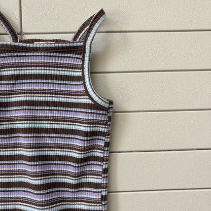 Toddler Bella SS26 Multi Stripe Ribbed Tank Top (1 - 6y) - 2 Colors - AT NOON STORE